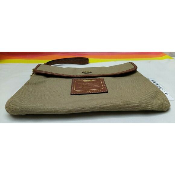 Coach Fashion Foie Gras Tan Canvas Limited Edition Pocket Pouch Wallet 19767 - Picture 4 of 12